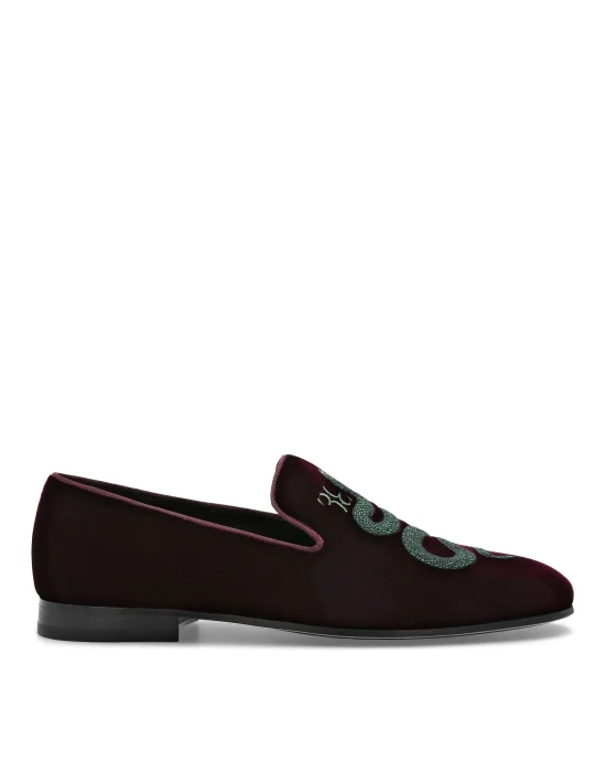 Velvet Loafers Snake