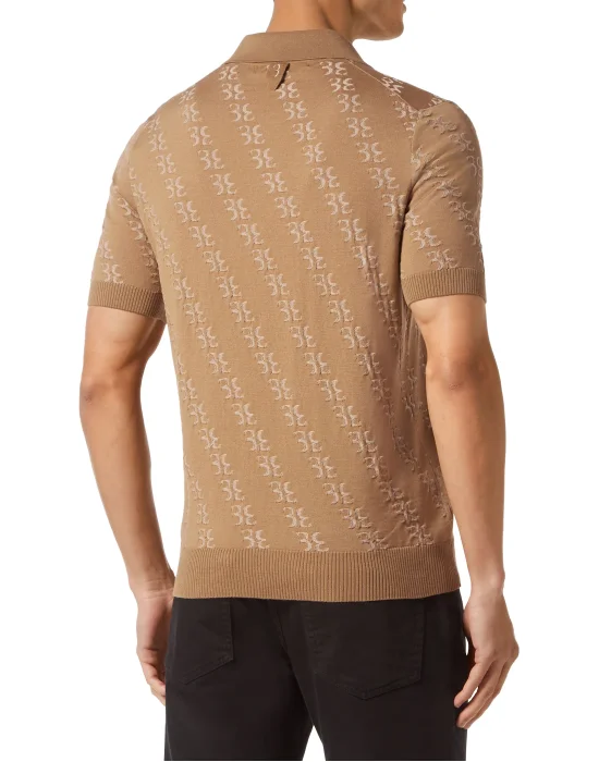 Wool and Silk Pullover Polo-Neck SS