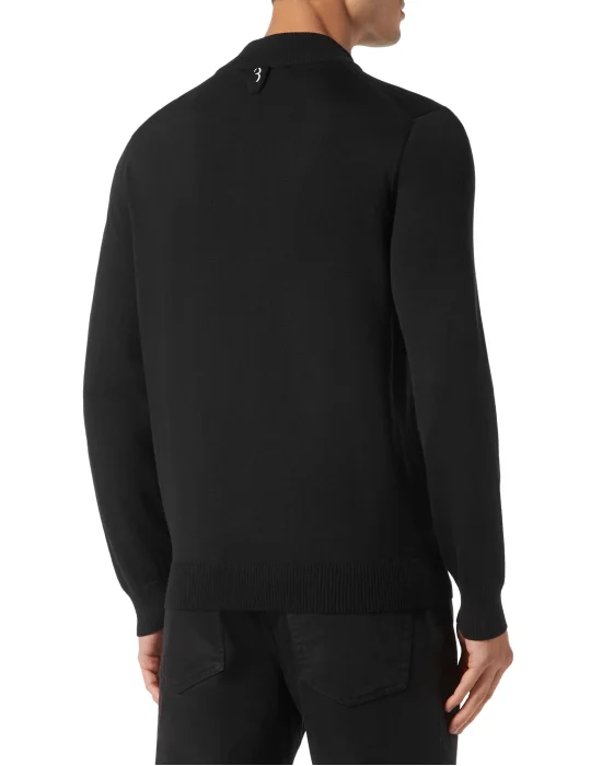 Wool and Silk Pullover full zip