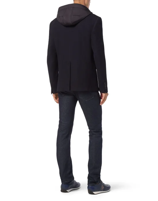 Blazer Jacket With Hoodie