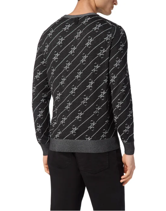 Silk Pullover Round Neck LS