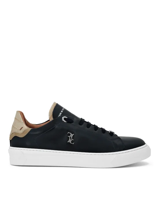 Nappa Leather Lo-Top Sneakers Crocco